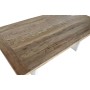 Dining Table Home ESPRIT White Natural Recycled Wood Mango wood 200 x 100 x 77 cm 200,5 x 100,5 x 77 cm