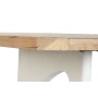 Table de Salle à Manger Home ESPRIT Blanc Naturel Bois Recyclé Bois de manguier 200 x 100 x 77 cm 200,5 x 100,5 x 77 cm
