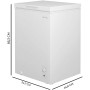 Congélateur Cecotec Bolero CoolMarket Chest 99M Blanc D 99 L