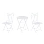 Table set with 2 chairs Home ESPRIT White Iron 60 x 60 x 70 cm