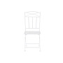 Table set with 2 chairs Home ESPRIT White Iron 60 x 60 x 70 cm