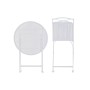 Table set with 2 chairs Home ESPRIT White Iron 60 x 60 x 70 cm