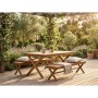 Dining Table Home ESPRIT Brown Teak 200 x 100 x 78 cm