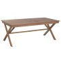 Dining Table Home ESPRIT Brown Teak 200 x 100 x 78 cm