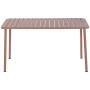 Table set with 4 chairs Home ESPRIT Terracotta polypropylene Iron 140 x 70 x 75 cm