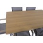 Ensemble Table + 6 Chaises Home ESPRIT Marron Gris foncé Acier Polywood Textilene 150 X 90 X 73 CM