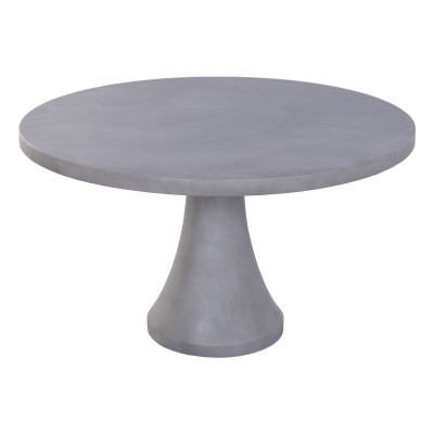 Dining Table Home ESPRIT Grey Cement 130 x 130 x 75 cm