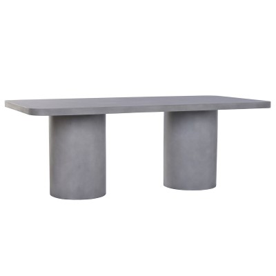 Table de Salle à Manger Home ESPRIT Gris Béton 200 x 100 x 74 cm