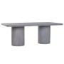 Table de Salle à Manger Home ESPRIT Gris Béton 200 x 100 x 74 cm
