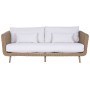Garden sofa Home ESPRIT White Natural 188 X 89 X 65 CM