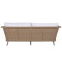Garden sofa Home ESPRIT White Natural 188 X 89 X 65 CM