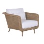Garden sofa Home ESPRIT White Natural 188 X 89 X 65 CM