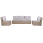 Garden sofa Home ESPRIT Brown Light brown 215 X 90 X 75 CM
