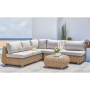 Garden sofa Home ESPRIT Brown Grey 243 X 259 X 69 CM