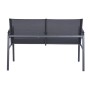 Canapé de jardin Home ESPRIT Noir Gris foncé 119 X 70 X 64 CM