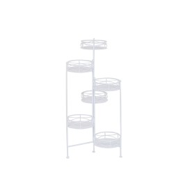 Cache-pot Home ESPRIT Blanc Fer 23 x 23 x 102 cm