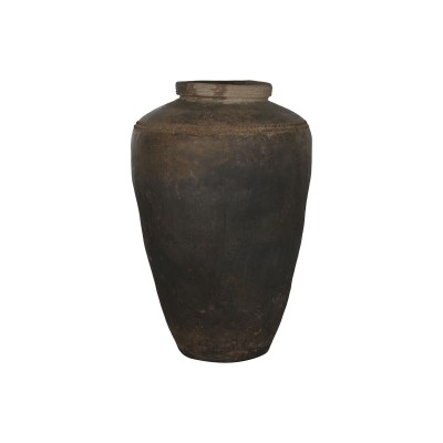 Vase Home ESPRIT Marron Céramique Terre cuite Pièce unique 80 X 80 X 130 CM