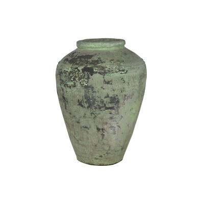 Vase Home ESPRIT Vert Céramique Terre cuite Pièce unique 65 X 65 X 72 CM