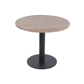 Table de Salle à Manger Home ESPRIT Métal Acacia 90 x 90 x 76 cm
