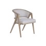 Chaise de Salle à Manger Home ESPRIT Polyester Frêne 58,5 X 56,5 X 73 CM