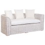 Sofa Home ESPRIT White Bali Stripped 174 x 88 x 69 cm