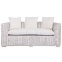 Sofa Home ESPRIT White Bali Stripped 174 x 88 x 69 cm