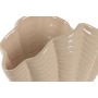 Vase Home ESPRIT Beige Grès Coquillage méditerranéen 25 X 14,5 X 17,5 CM