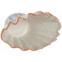 Vase Home ESPRIT Bleu Orange Grès Coquillage méditerranéen 28,5 X 13,5 X 20,5 CM