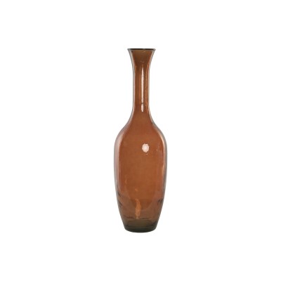 Vase Home ESPRIT Ambre Cristal recyclé Style artisanal Alpino 29 x 29 x 100 cm