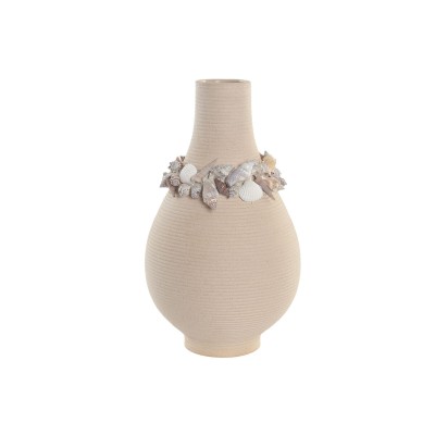 Vase Home ESPRIT Crème Céramique méditerranéen 19 x 19 x 33 cm