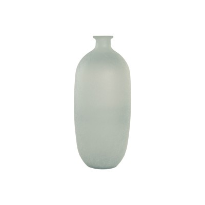 Vase Home ESPRIT Sky blue Recycled glass Mediterranean 19 x 19 x 45 cm