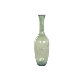 Vase Home ESPRIT Vert Cristal recyclé Style artisanal Tropical 30 x 30 x 100 cm