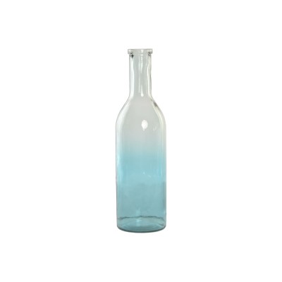 Vase Home ESPRIT Bicoloured Recycled glass Mediterranean 14 x 14 x 50 cm