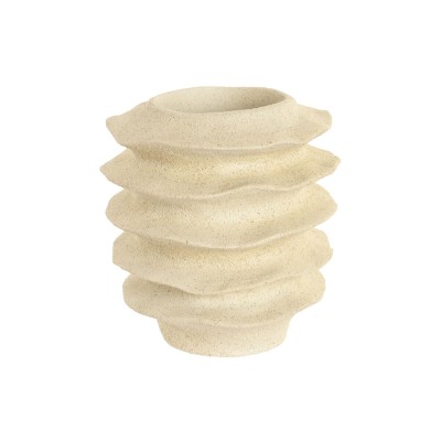 Vase Home ESPRIT Beige Résine Urbaine 22 x 22 x 23 cm