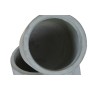 Set de pots de fleurs Home ESPRIT Gris Fibre Magnésium 33 x 33 x 62 cm (2 Pièces)