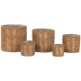 Set de pots de fleurs Home ESPRIT Naturel Fibre naturelle 38 x 38 x 36 cm