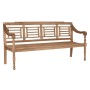 Bench Home ESPRIT Natural Teak Engraving 200 x 65 x 101 cm