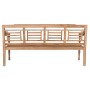 Bench Home ESPRIT Natural Teak Engraving 200 x 65 x 101 cm