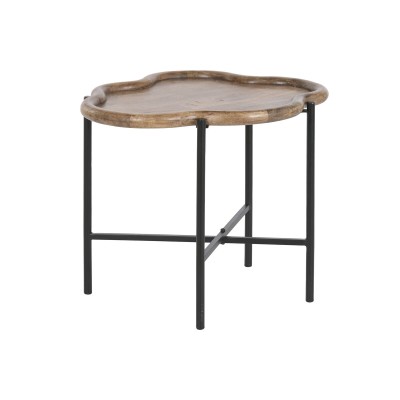 Table d'appoint Home ESPRIT Marron Noir 60 X 50 X 47 CM