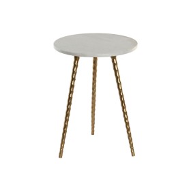Side table Home ESPRIT White Golden 36 x 36 x 48,5 cm