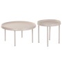 Set of 2 tables Home ESPRIT Cream 75 x 75 x 40 cm