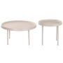 Set of 2 tables Home ESPRIT Cream 75 x 75 x 40 cm
