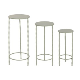 Set of 3 tables Home ESPRIT Green 32 x 32 x 70 cm (3 Pieces)