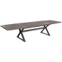 Dining Table Home ESPRIT Brown Black Metal MDF Wood 200 X 97 X 75 CM