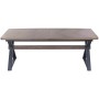 Table de Salle à Manger Home ESPRIT Marron Noir Métal Bois MDF 200 X 97 X 75 CM