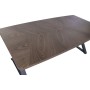 Table de Salle à Manger Home ESPRIT Marron Noir Métal Bois MDF 200 X 97 X 75 CM
