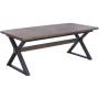 Dining Table Home ESPRIT Brown Black Metal MDF Wood 200 X 97 X 75 CM