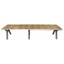 Dining Table Home ESPRIT Brown Black Metal MDF Wood 200 x 100 x 75 cm