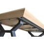 Dining Table Home ESPRIT Brown Black Metal MDF Wood 200 x 100 x 75 cm