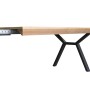 Dining Table Home ESPRIT Brown Black Metal MDF Wood 200 x 100 x 75 cm